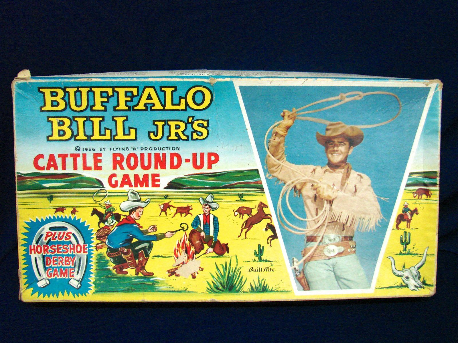 Buffalo Bill Jr's Cattle Round-up Game box art