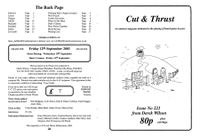 Issue: Cut & Thrust (Issue 221 - Aug 2003)