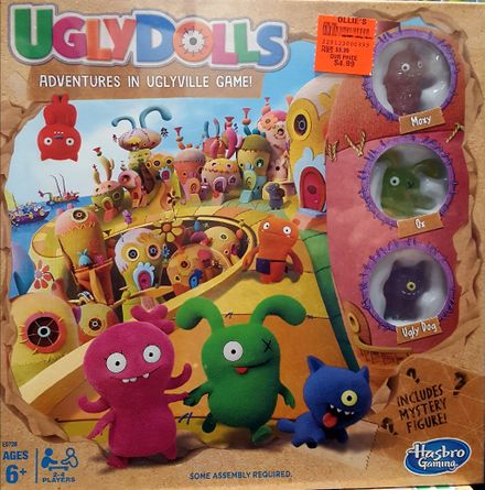 Uglydolls Adventures in Uglyville Board Game Hasbro 6y Inc 4 Ugly Figures 2019 for sale online 