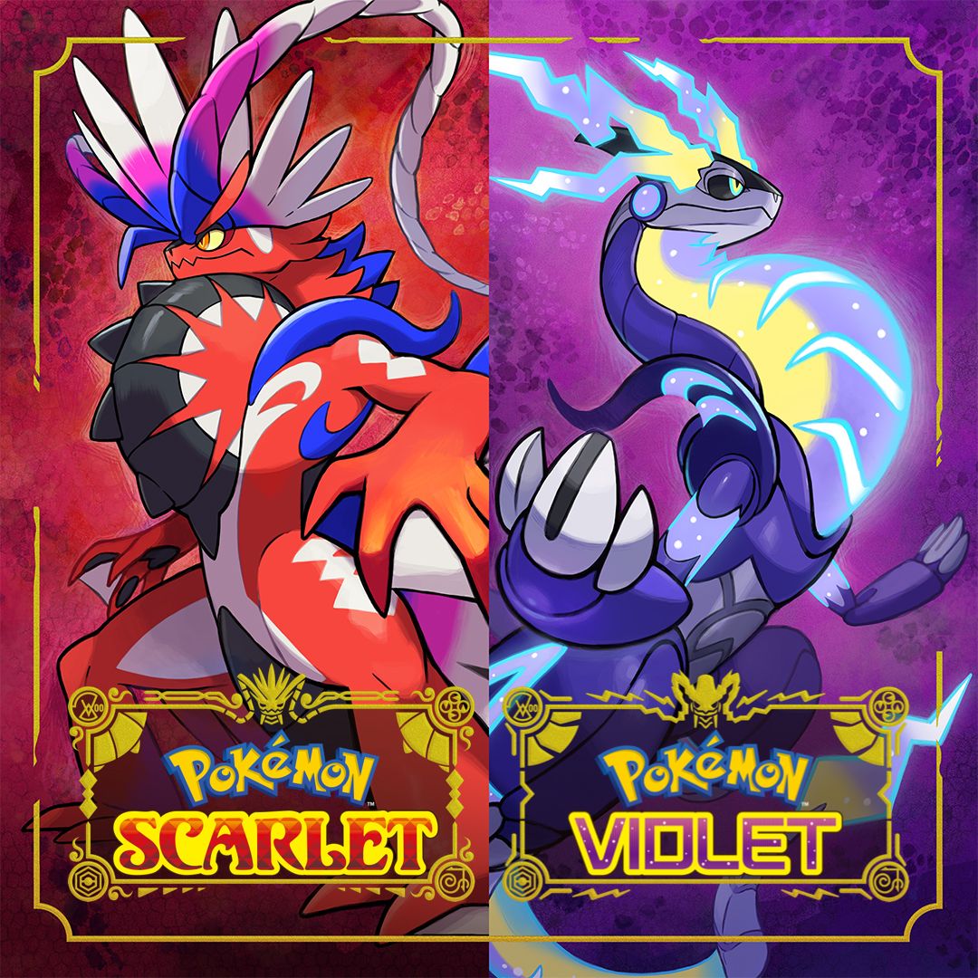 Pokémon Scarlet and Violet box art