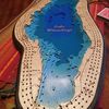 My favorite Cribbage Board-Lake Winnebago in Wisconsin