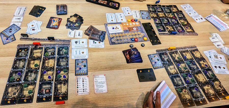 Dungeons after a 3 player game (German Retail Version)  @SPIEL 2024, Essen