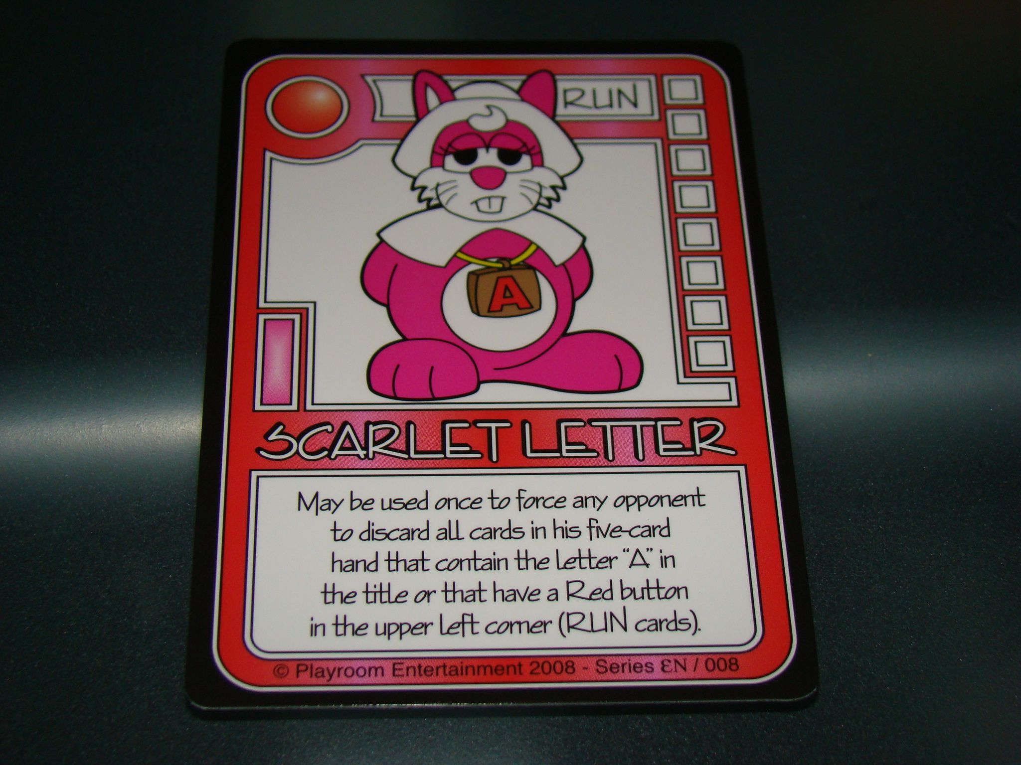 Killer Bunnies and the Quest for the Magic Carrot: The Scarlet Letter Promo Card