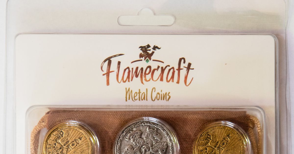 Flamecraft Metal Coins Board Game Accessory BoardGameGeek