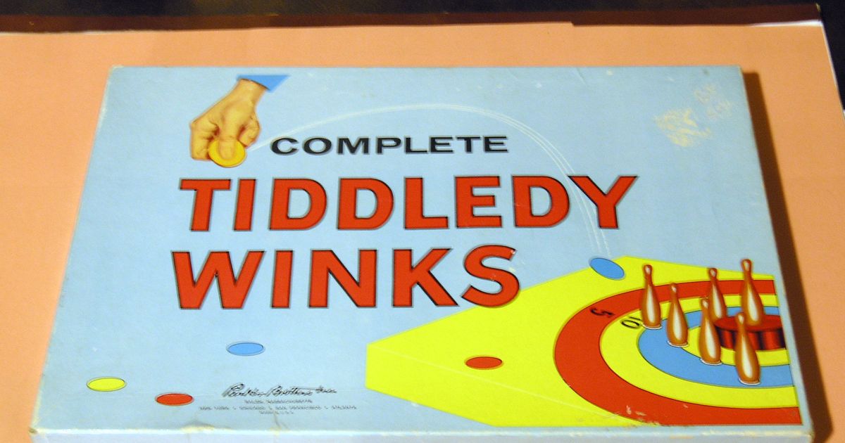 1890s tiddlywinks THE NEW ROUND GAME TIDDLEDY WINKS in box J. JAQUES & SON | #1950435352