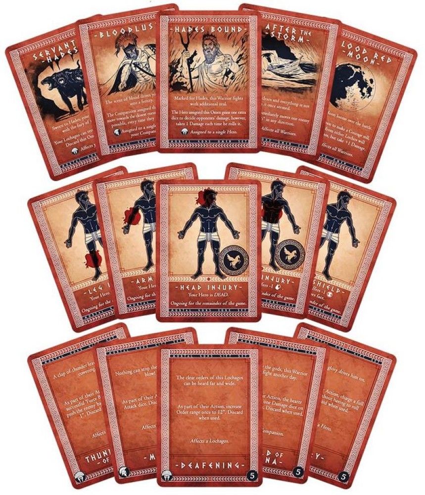 Mortal Gods: Omens, Gifts & Injury Card Set