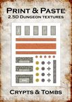 RPG Item: Print & Paste 2.5D Dungeon Textures: Crypts & Tombs