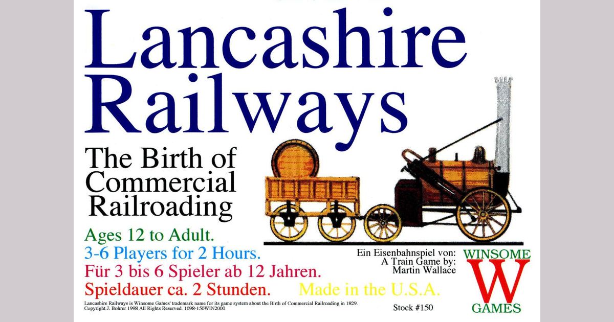 Lancashire Railways Board Game Boardgamegeek