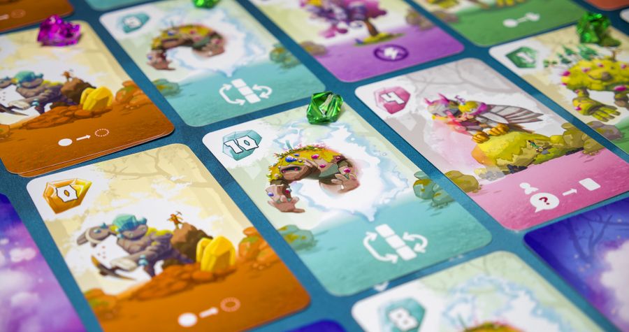 Card layout with a wager placed.