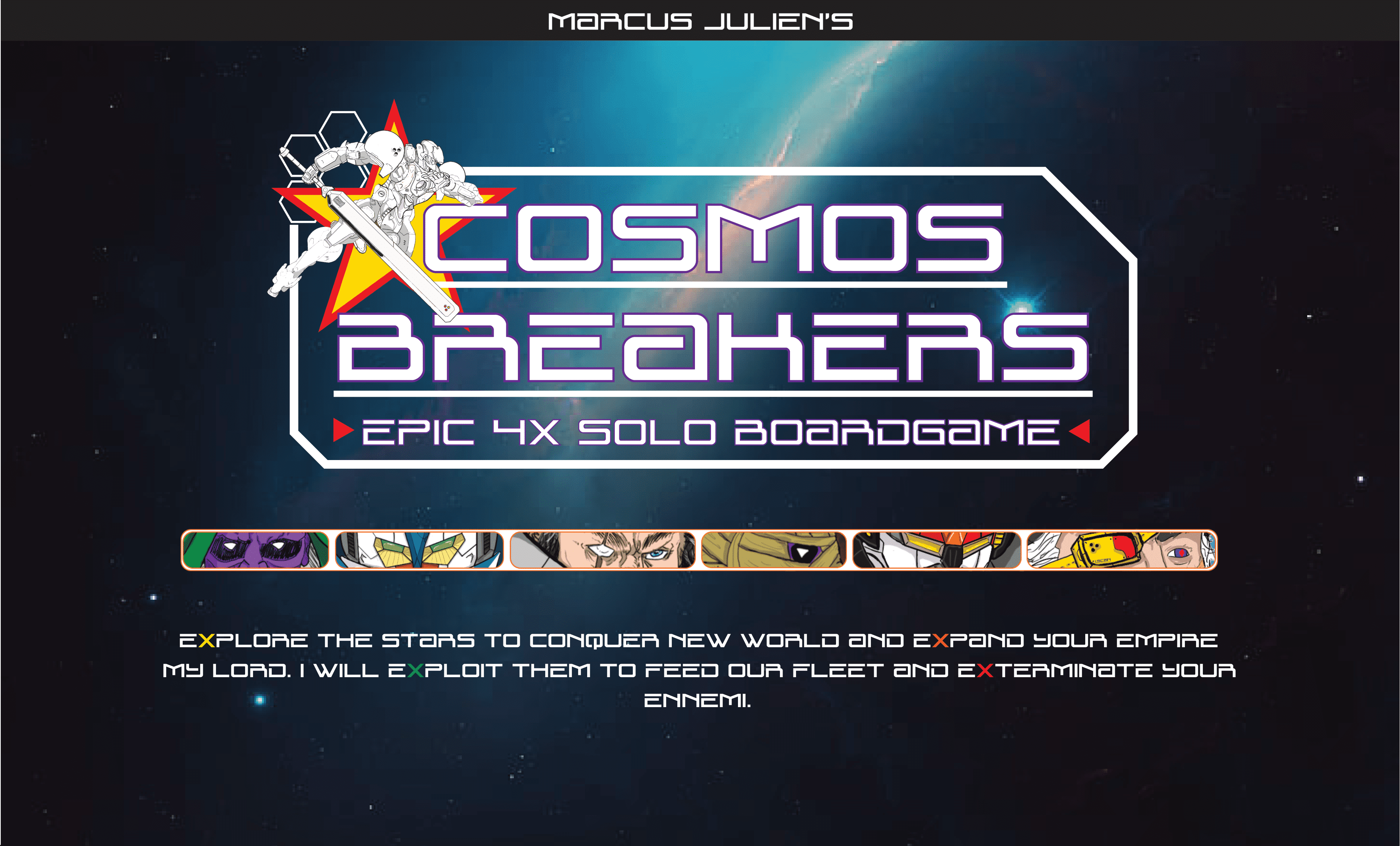 Cover art for Cosmos Breakers: Epic 4X Solo Board Game