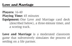 Love and Marriage