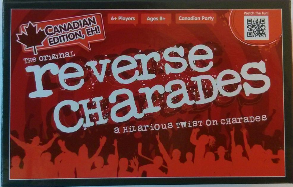 Reverse Charades Canadian Edition Eh Board Game Boardgamegeek