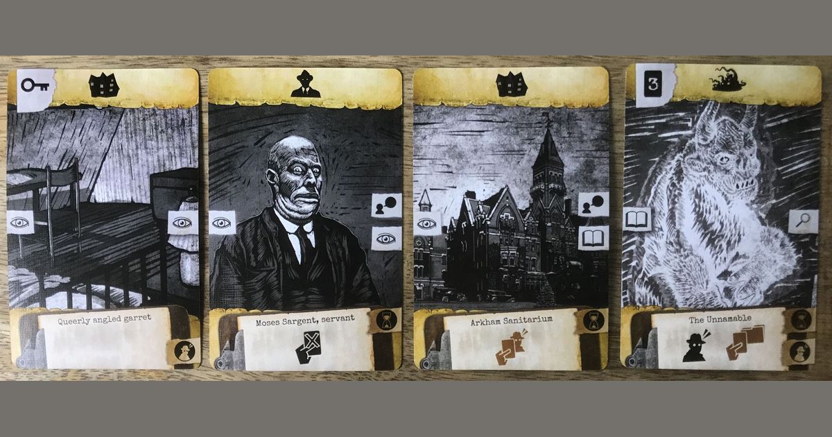 Arkham cards. Аркхем Лавкрафт поиск сына. Бланка Дворак из Чехии - серия картин "извинение перед Лавкрафтом".
