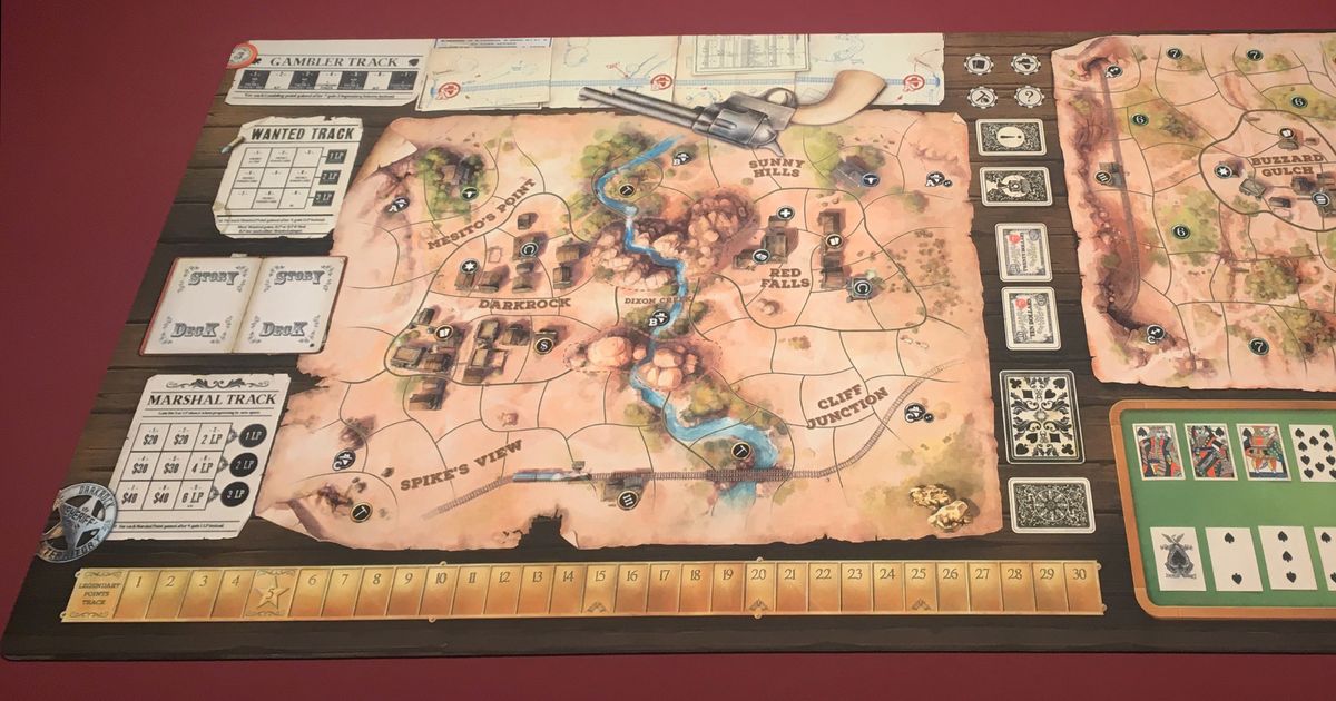 Western Legends: Playmat | Board Game Accessory | BoardGameGeek