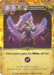 Mage Wars: Bear Strength Alternate Art Promo Card
