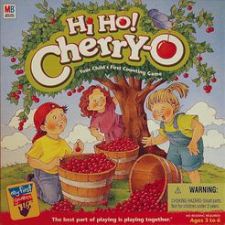 cherries with stems CHERRY-O pail Board game parts: HI HO Hasbro bucket 