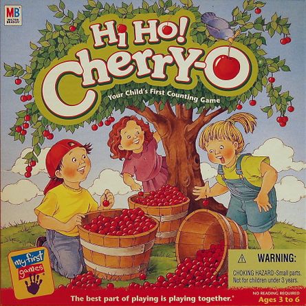 8 Hi Ho Cherry-O Board Game Parts Red Blue Yellow Green Cherries Cherry Pieces 