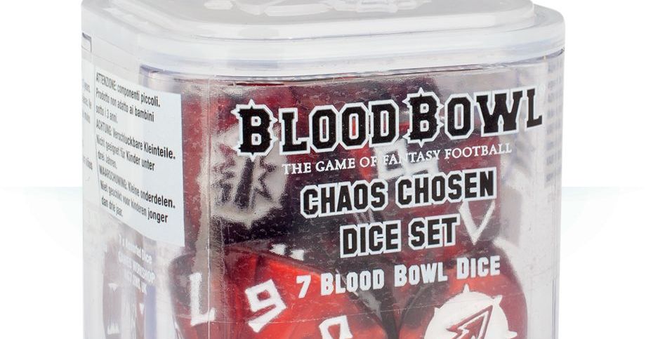 Blood Bowl (2016 edition): Chaos Chosen Team Dice Set | Board Game