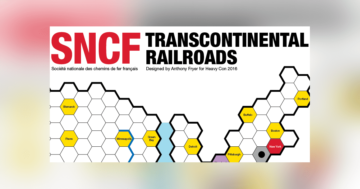SNCF Transcontinental Railroads Board Game BoardGameGeek