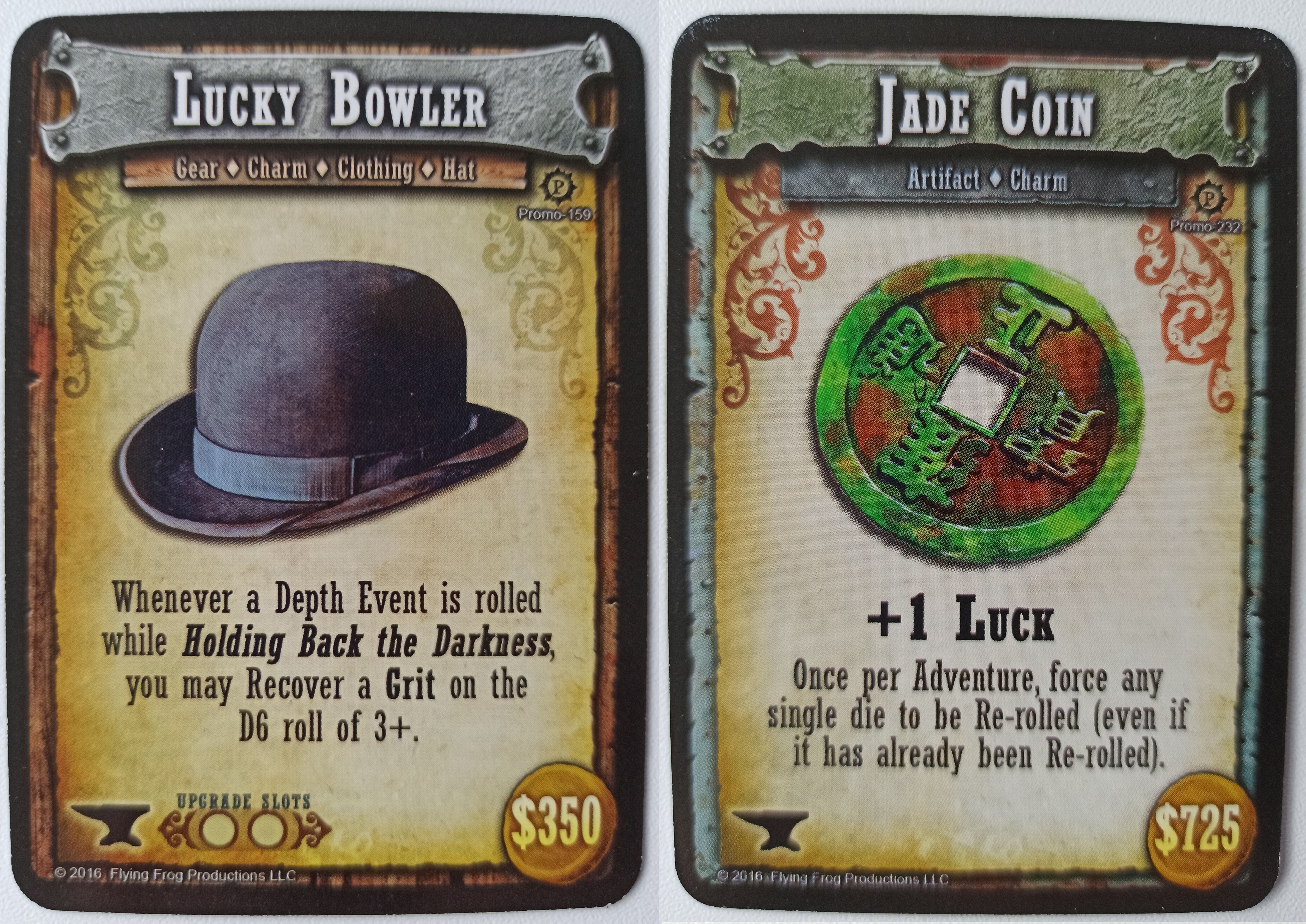 Shadows of Brimstone: DiceFest 2017 Promo Cards