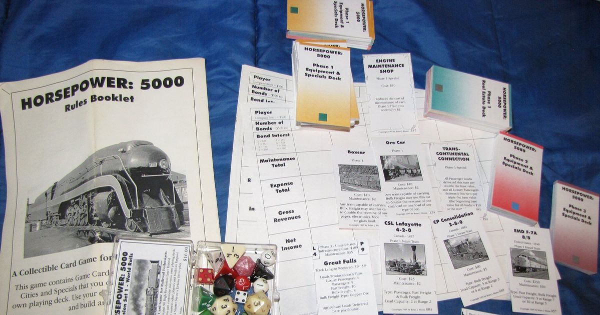 Horsepower 5000 Deluxe Set 1 Northern Iron Board Game BoardGameGeek