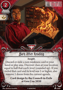 Arkham Horror: The Card Game  Beta Card from Gen Con Online 2020 | Board  Game | BoardGameGeek