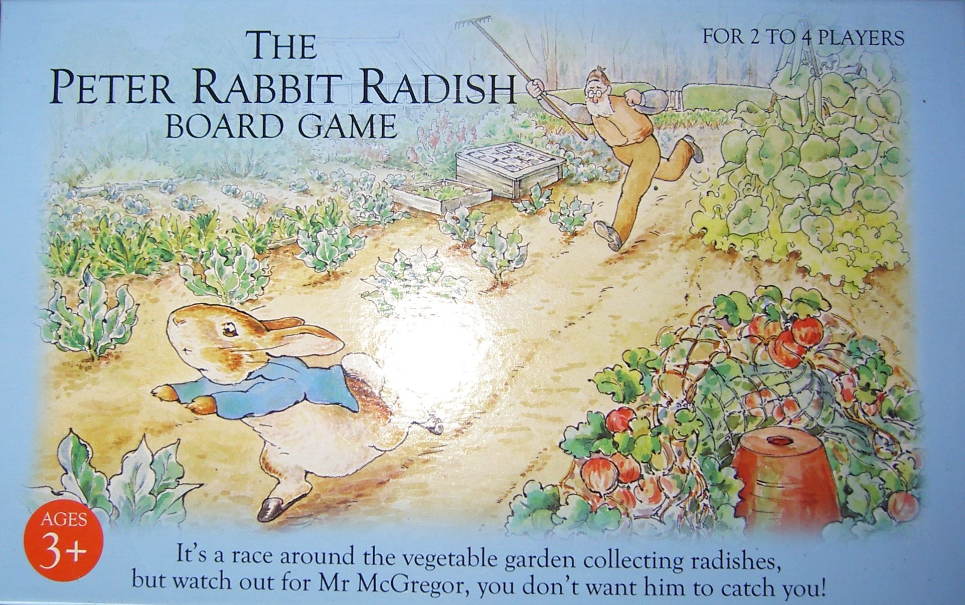 The Peter Rabbit Radish Board Game doboz