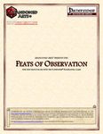 RPG Item: Feats of Observation