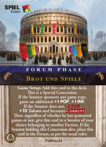 The Republic of Rome Remastered: Brot und Spiele Promo Card