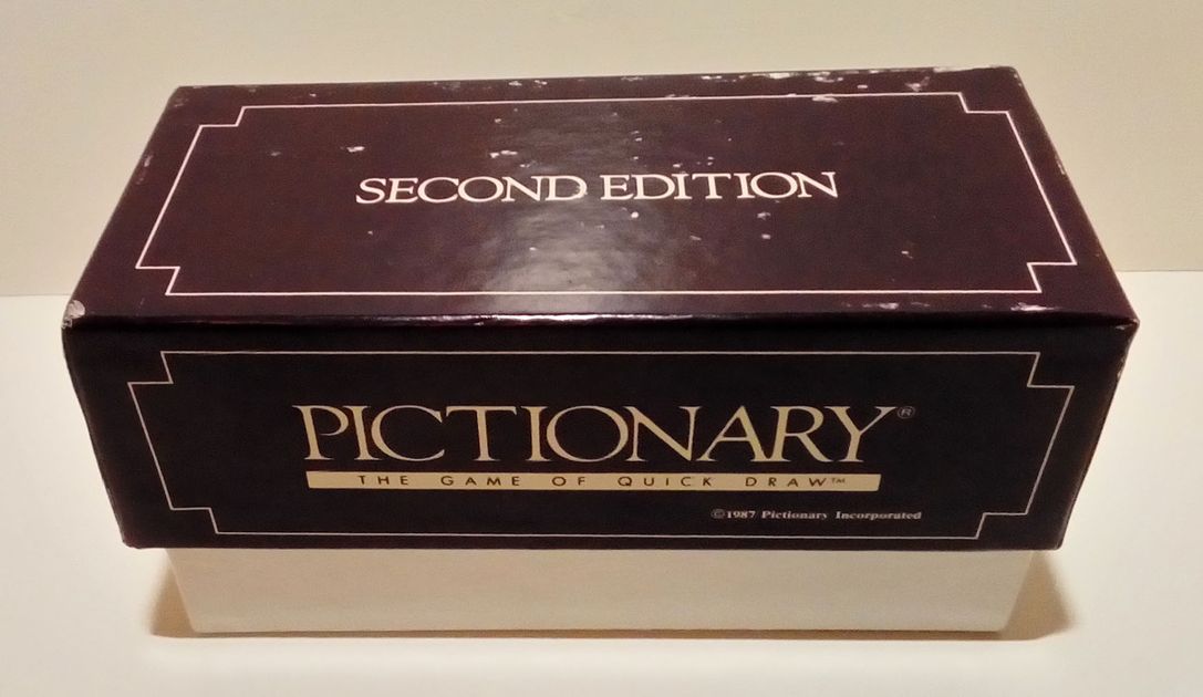 Pictionary second edition board game replacement pieces qty 100 random cards 