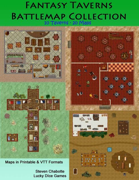 Fantasy Taverns Battlemap Collection | RPG Item | RPGGeek