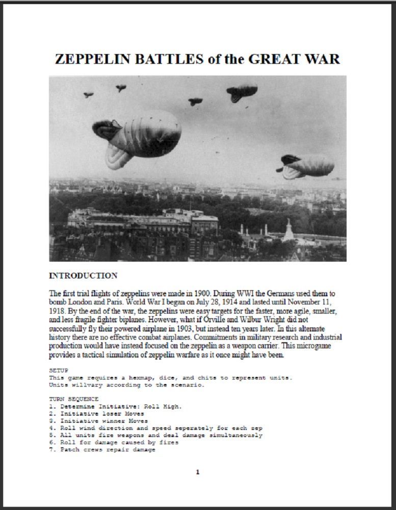 Lighter Than Air Warfare