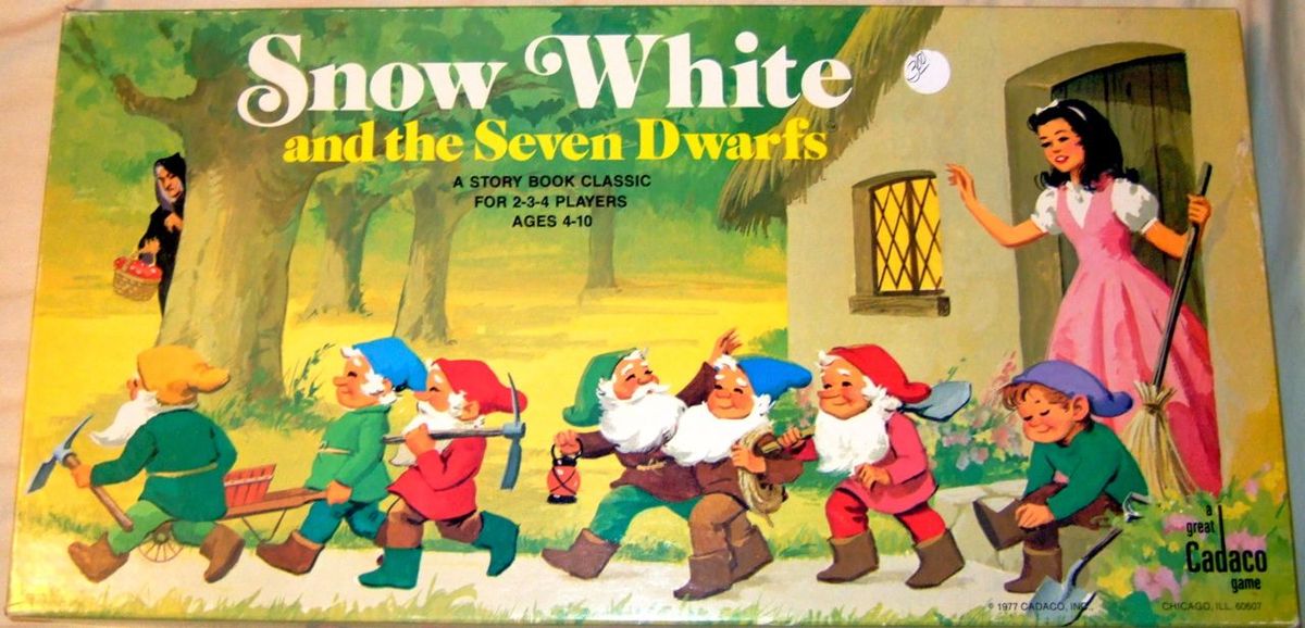 Details about   SEALED Vintage Snow White and the Seven Dwarfs BOARD GAME Cadaco 1977 Complete 