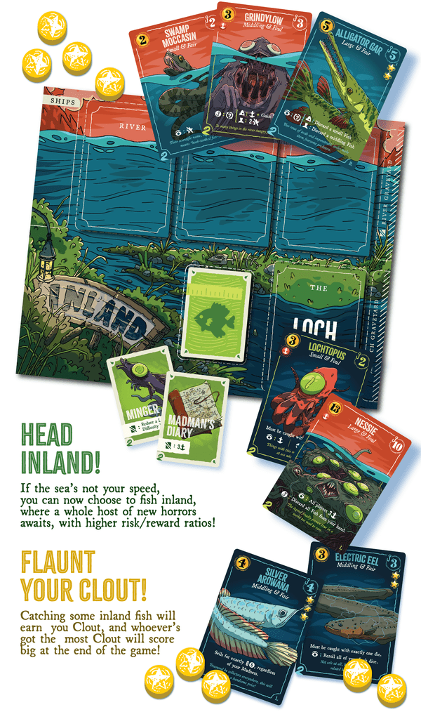 Illustration 9 de Even Deeper Regrets: An Unfortunate Fishing Game Expansion