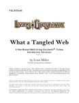 RPG Item: VELI4-01: What a Tangled Web