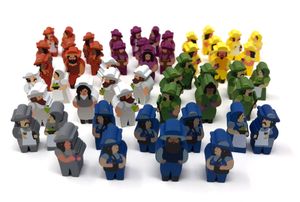 Viticulture / Tuscany: 51 Painted Character Meeples