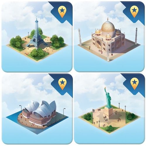 Board Game Accessory: Quadropolis: Monuments of the World