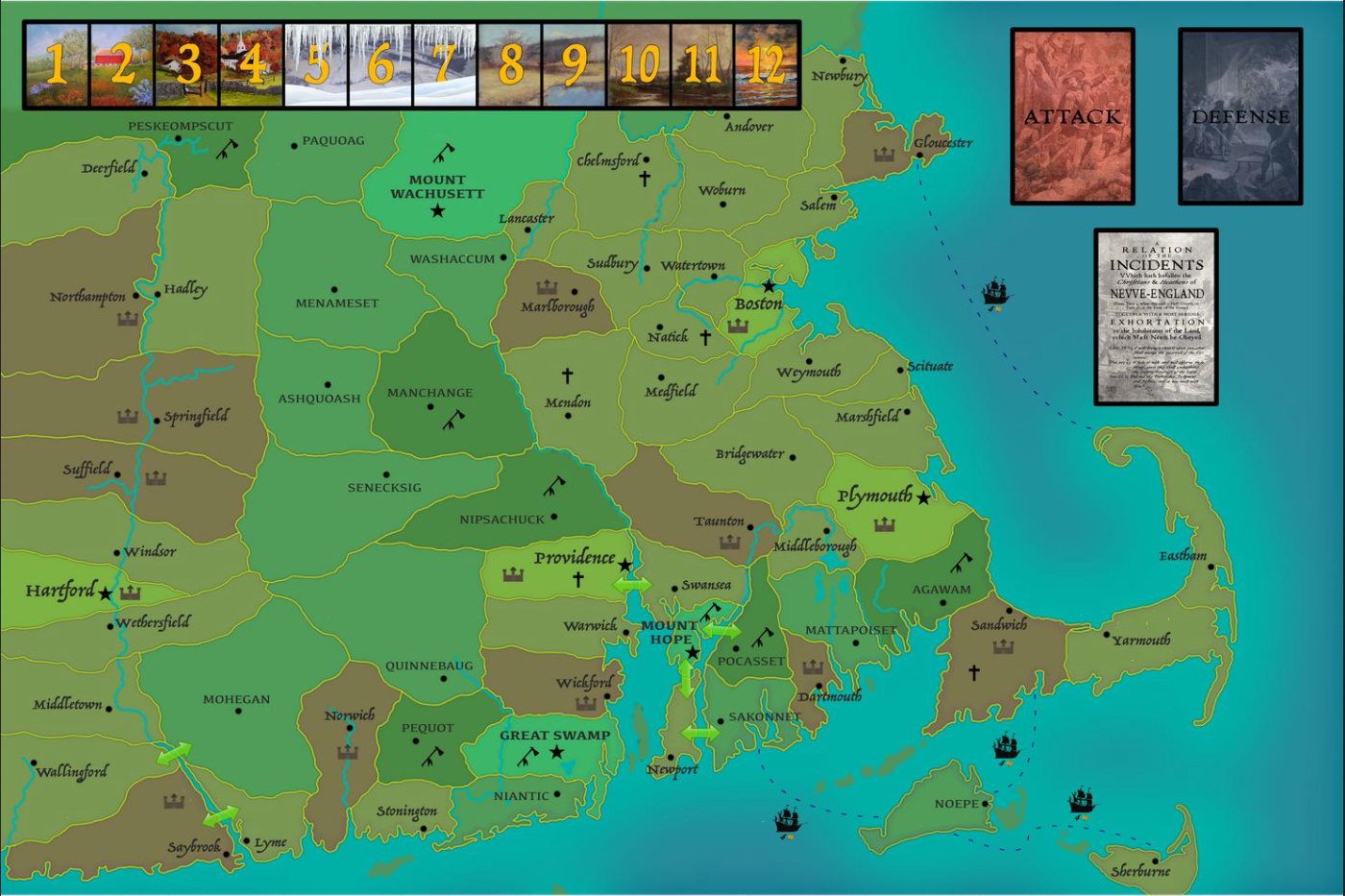 Flintlock and Tomahawk: A King Philip's War Board Game