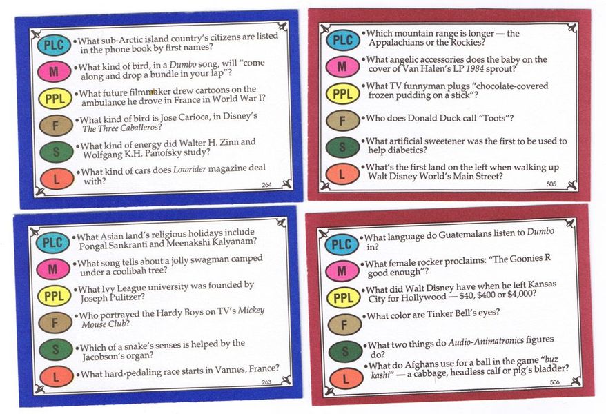 Trivial Pursuit Walt Disney Family Edition Card Set Image Boardgamegeek