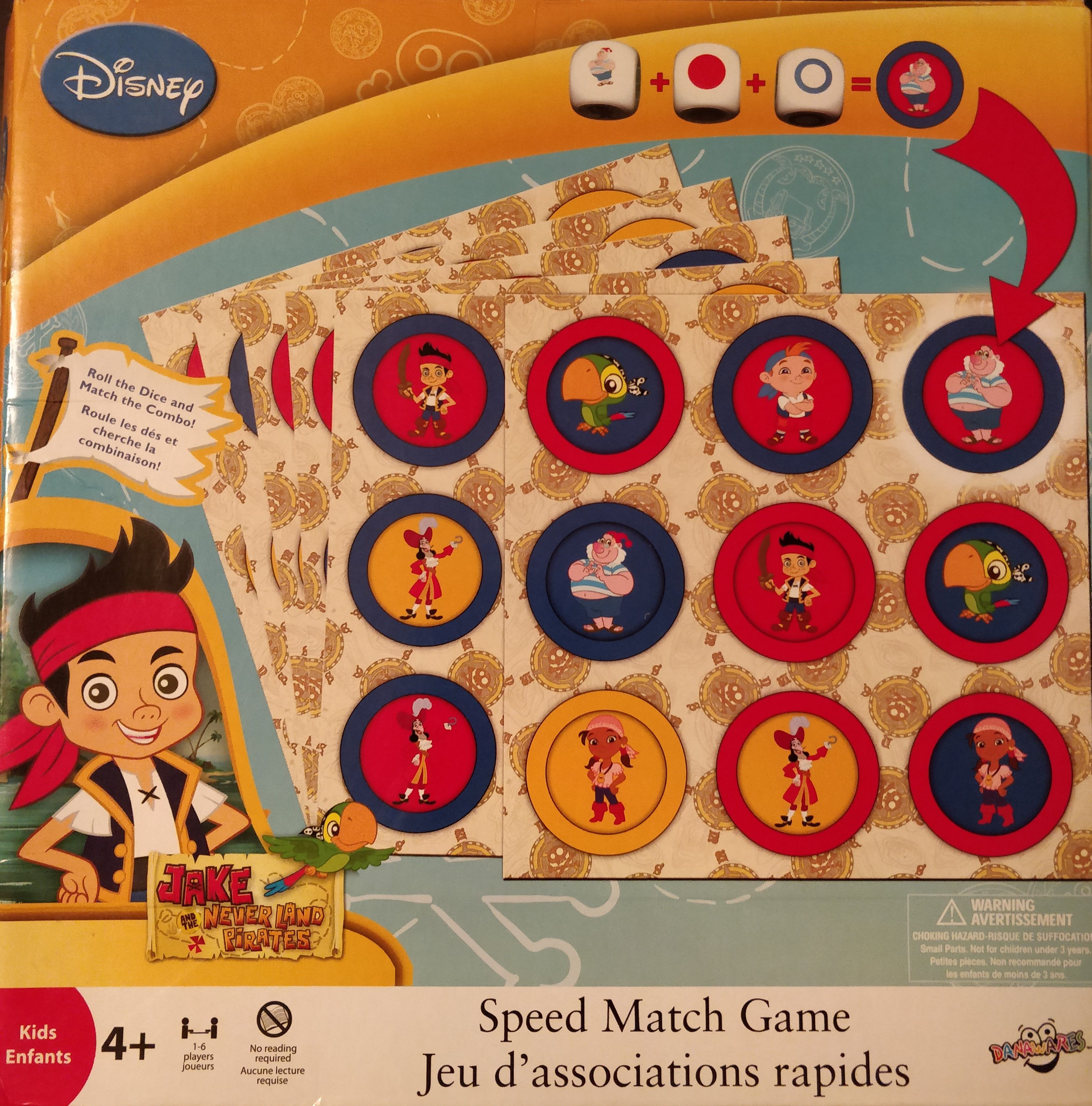 Jake and the Never Land Pirates: Speed Match Game box art