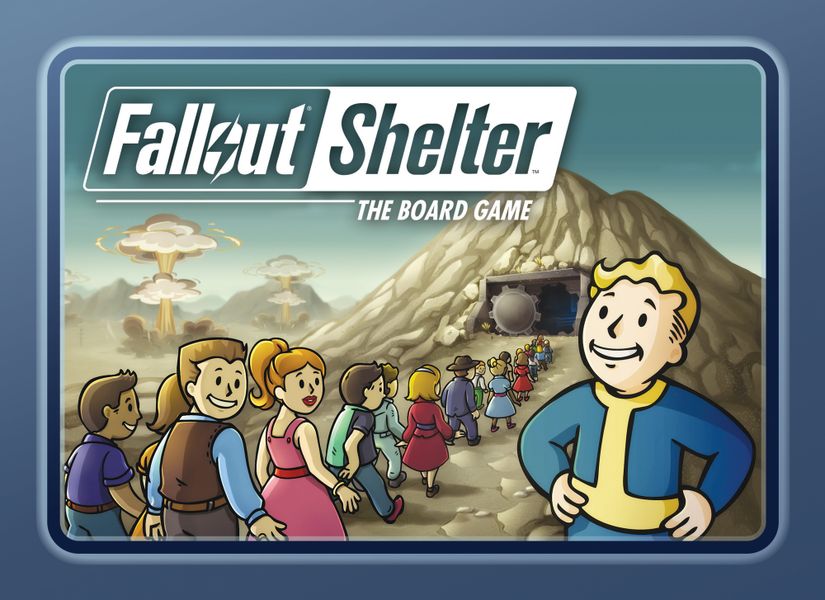 Fallout Shelter: The Board Game, Fantasy Flight Games, 2020 — front cover (image provided by the publisher)