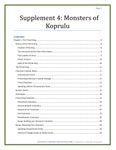 RPG Item: Supplement 4: Monsters of Koprulu