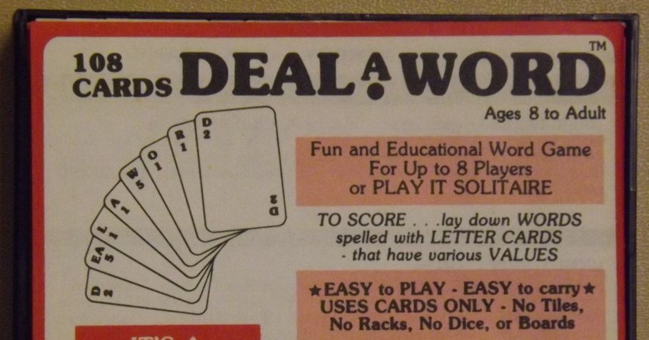 Vintage Deal-a-Word Card Game 108 Cards Much-Ado Corp Chicago 1978-1980
