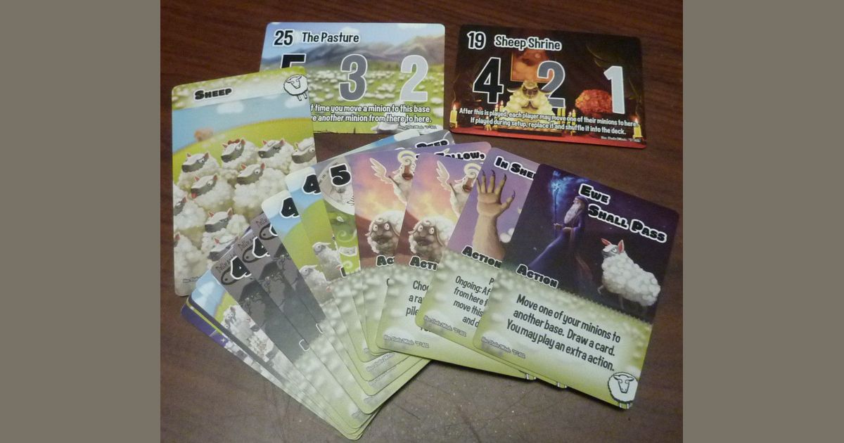 Sheep Promo Faction Expansion with Divider Board Card AEG Smash Up