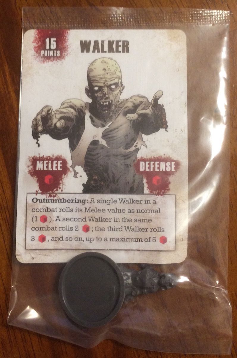 The Walking Dead: All Out War – Walker Mini and Card