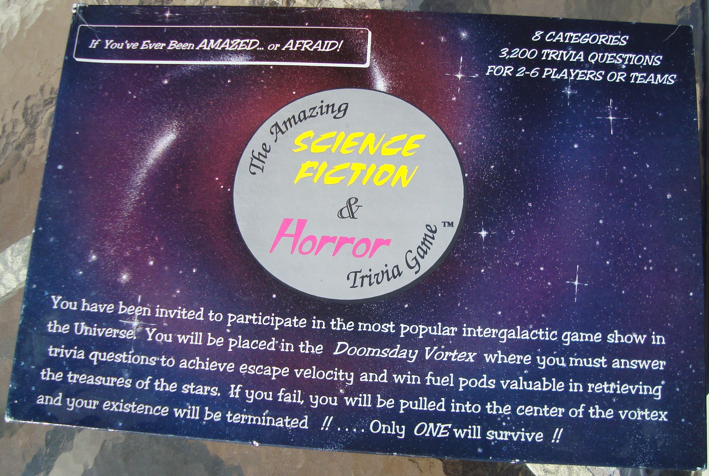 The Amazing Science Fiction and Horror Trivia Game cover