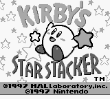 Video Game: Kirby's Star Stacker