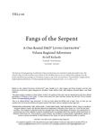 RPG Item: VEL5-06: Fangs of the Serpent