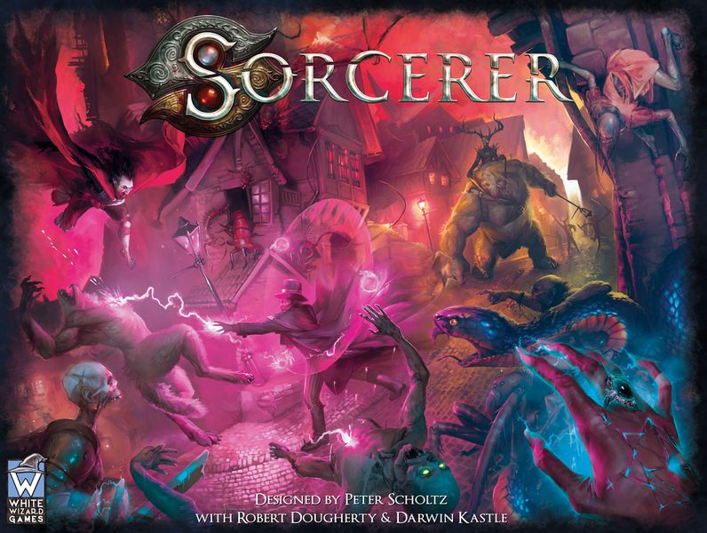 Sorcerer, White Wizard Games, 2018 — front cover (image provided by the publisher)