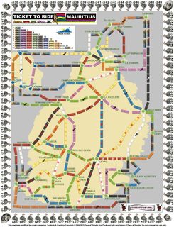 Mauritius & Réunion (fan expansion for Ticket to Ride)